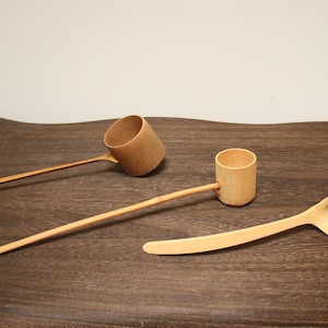 Hand-made bamboo water scoop