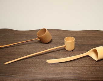 Hand-made bamboo water scoop