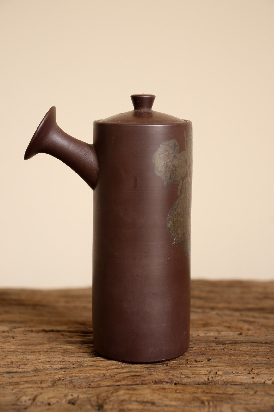 Japanese Antique Purple Clay Teapot Signed Etsy