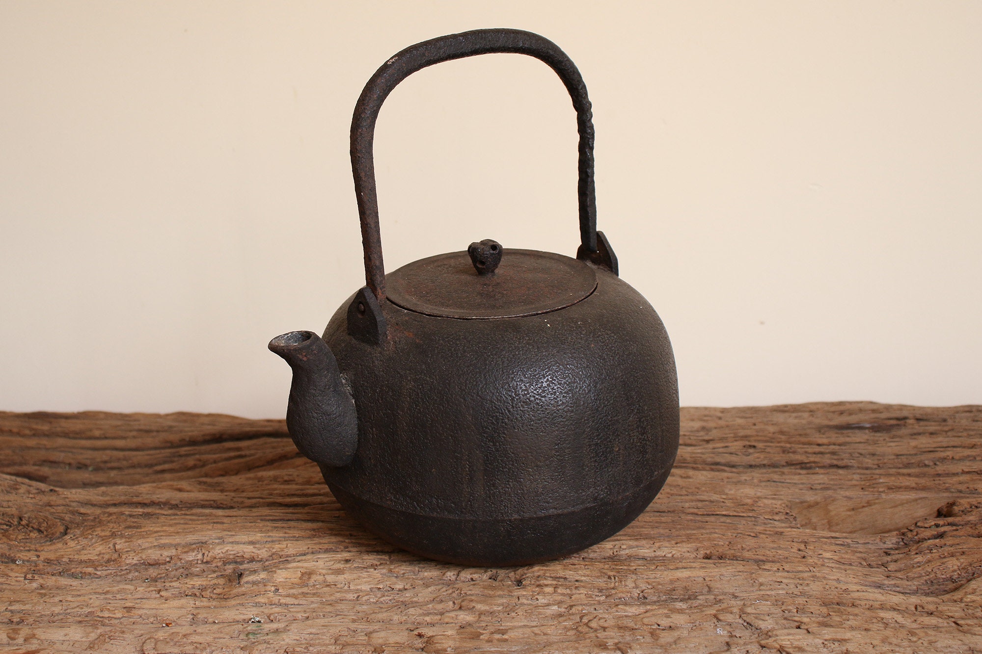 Japanese antique cast iron kettle Tetsubin for Tea Ceremony Etsy