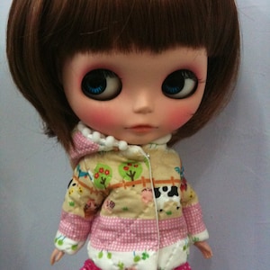 Vestiti Blythe Vestiti per bambole, Giacca per animali per vestiti Blythe 1/6 bjd, costume Blythe, Ob22, Ob24, Pullip