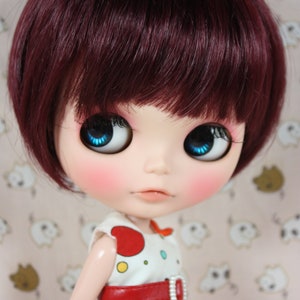 Blythe Pruik Wijnrood Bob Kort Haar w244