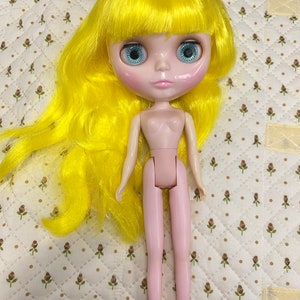 Blythe Doll for Customizing, Blythe Doll Parts, Custom Blythe, Blythe Custom, Blythe, Blythe Dolls, Blythe Doll Kit, Factory Blythe Yellow