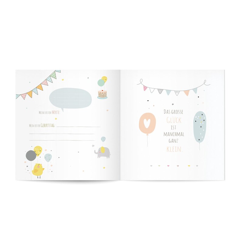 Baby-Fotoalbum Von 0–5 Jahren – Mit über 50 Seiten Und Aufklebern, Zum Einkleben Und Beschriften, Perfektes Geschenk Für Neugeborene