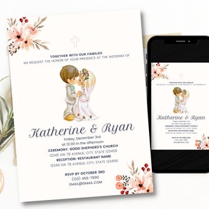 Precious Moments Wedding Invitation