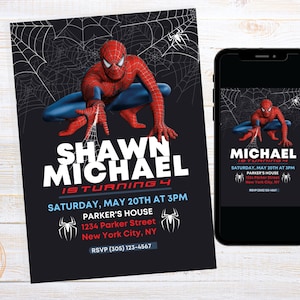Spiderman Birthday Party Invitation