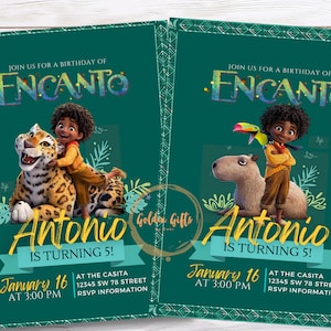 Encanto Antonio Birthday Party Invitation