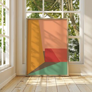 Abstract Structure Wall Art - Minimalist Illustration Poster | Abstract Shapes | High-Quality Artwork | Contemporary Art Print | No. 003