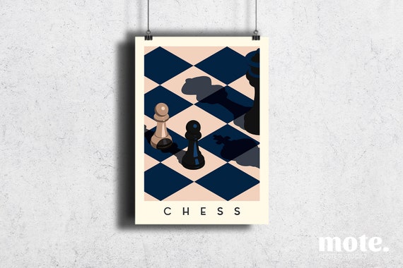 Chess Boxing' Poster, picture, metal print, paint by MAMMIRI ART