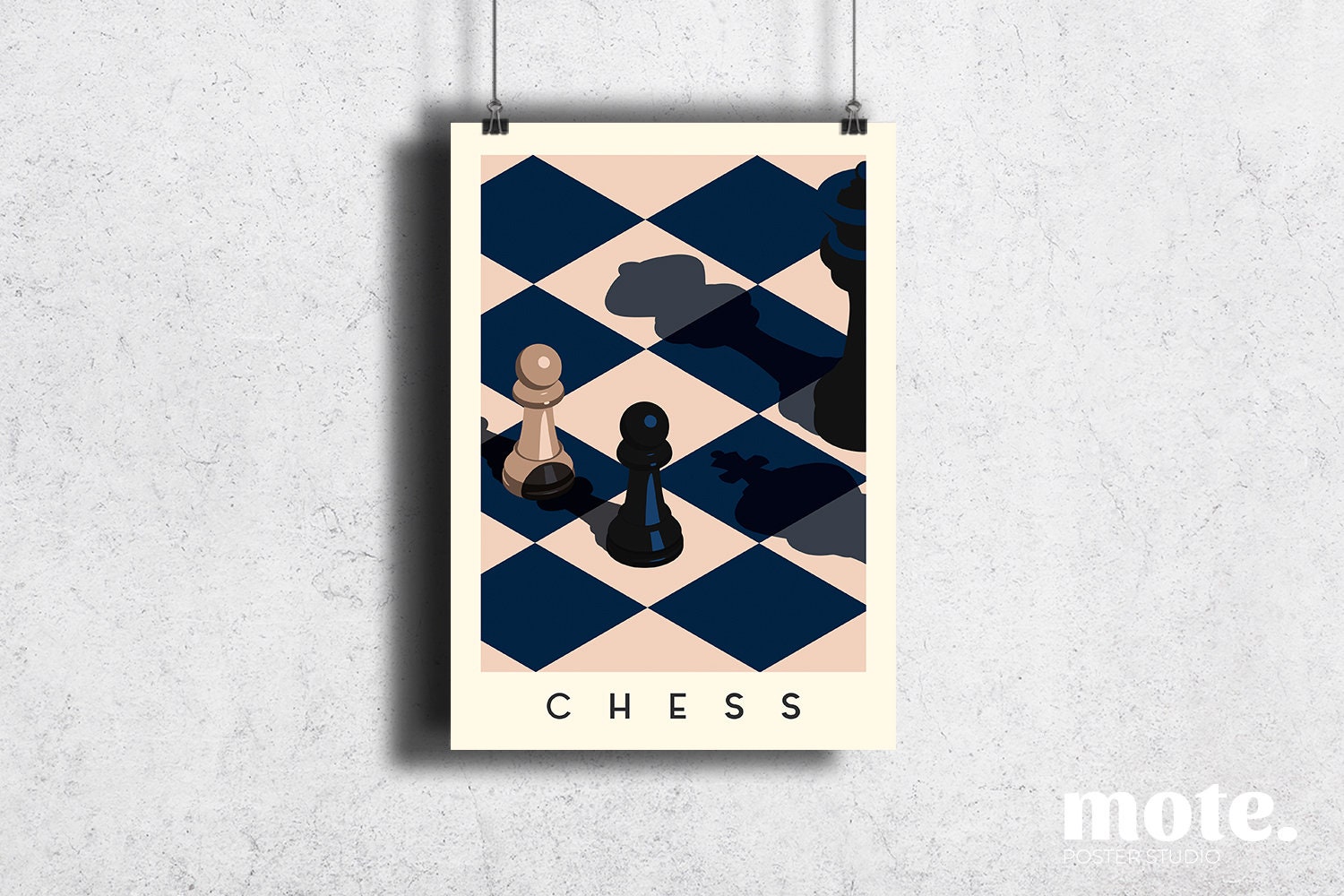 The Italian Game Chess Openings Art Book Cover Poster Poster for