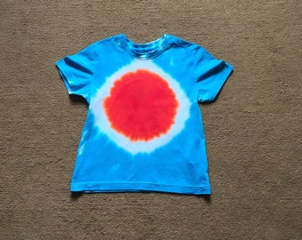 Children’s Tie Dye Unisex T-Shirt, bullseye, summer clothing, summer t-shirt, gifts for children, gift for nephew, gift for neice