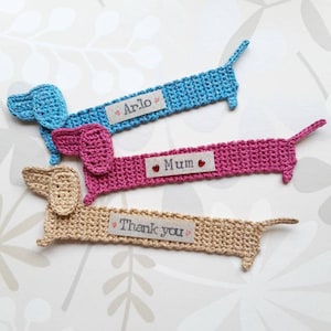 Personalised Dachshund Bookmark- Sausage Dog Bookmark