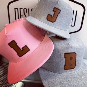 Varsity letter SnapBack, sombrero personalizado, sombrero para niños pequeños, gorra de béisbol para niños