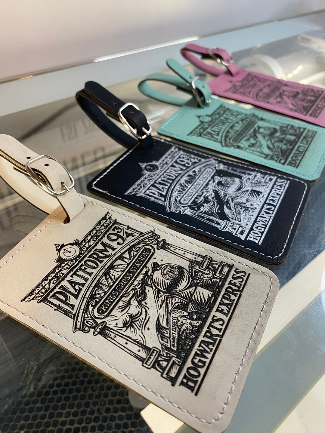 Harry Potter Luggage Tags Hogwarts Express Platform 9 3/4 Etsy