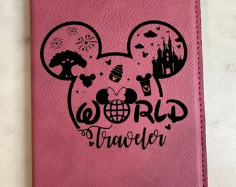World traveller, Disney, passport cover, mickey, Disney world