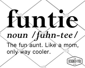 Funtie definition, PNG Cricut, Silhouette, Laser, Engrave
