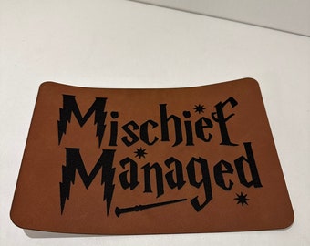 Wonderfold wagon patches, customize your wagon, vegan leather patches, mischief managed, HP inspired