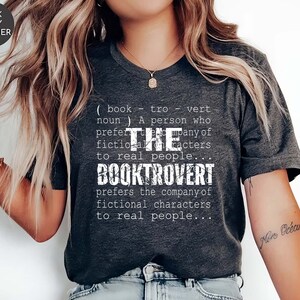 Book Shirt, Booktrovert Definition, Book Gift, Book Lover Gift, Reading Book, Bookworm Gift, Book Club Gift, Nerd Tshirt, Library Lover