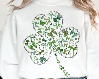 Not Lucky Just Blessed St. Patrick PNG, Coquette Bow St. Patrick's PNG, Retro St. Patrick's Day, St Patrick's Day, Lucky Charm Png,Irish Png