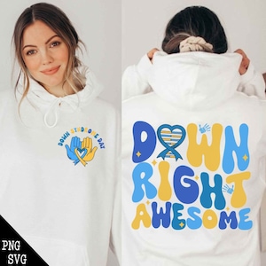 Down Syndrome Awareness PNG, SVG, 321 Png, Down Right Awesome Svg, World Down Syndrome Day Png, SPED Teacher Gift, Down Syndrome Ribbon Svg