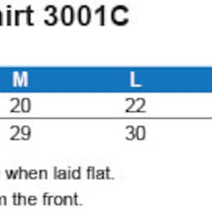 May include: Size chart for a unisex short-sleeve t-shirt, showing chest and body length measurements in inches for sizes XS to 4XL.