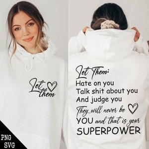 Let Them SVG PNG, Strong Women Png, Empowered Women Svg, Inspirational, Self Worth Png, Self Love Png,Motivational Png Mental Health Matters image 2
