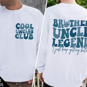 Cool Uncles Club PNG SVG, Bror Farbror Legend, Farbror PNG Gåva, Ny Farbror Svg, Blivande Farbror Gåva, Farbror Tia PNG, Graviditetsavslöjande Gåva