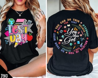 Test Day Png, You Got This Don't Stress Do Your Best Png, Teacher Png, Teacher Test Day Png, Gift For Teacher, Rock the Test Png,Testing Png