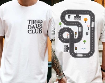 Racing Shirt for Dad PNG SVG, Tired Dads Club Png, Kids’ Toy Car Svg Toy Car Massage Png, Father's Day Gift, Best Dad Ever,Dad Car Track Png