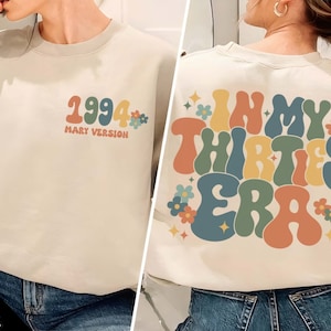 Custom In My Thirties Era PNG, 30th Birthday Png, In My Thirties Era, Personalized Birthday Png, 30th Birthday Gift, Birthday Gift For Her