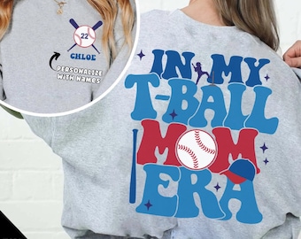 Custom T-Ball Mom, In My T-Ball Mom Era PNG SVG, Baseball Mom Png, Game Day, TBall Team Mom Gift, Sports Mom Life Svg, Baseball Lover Gift