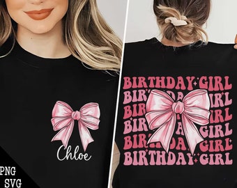 Birthday Girl PNG SVG, Groovy Retro Birthday, Gift For Birthday Girl, Kids Birthday Png, Birthday Princess, It's My Birthday, Gift For Girl