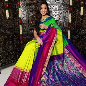 Ikkat silk sarees online shopping sale