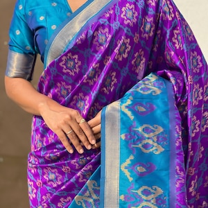 Patola ikkat saree| Semi patola silk saree |Summer wear ,Party wear saree| Allover weaving work | Gift item