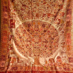 Handwoven Kashmiri Pashmina Pure Kani Silk Saree | Heritage of Kashmir |Wedding, Party Wear