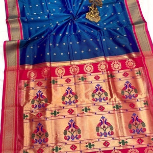 Exclusive paithani silk saree for party wear saree
