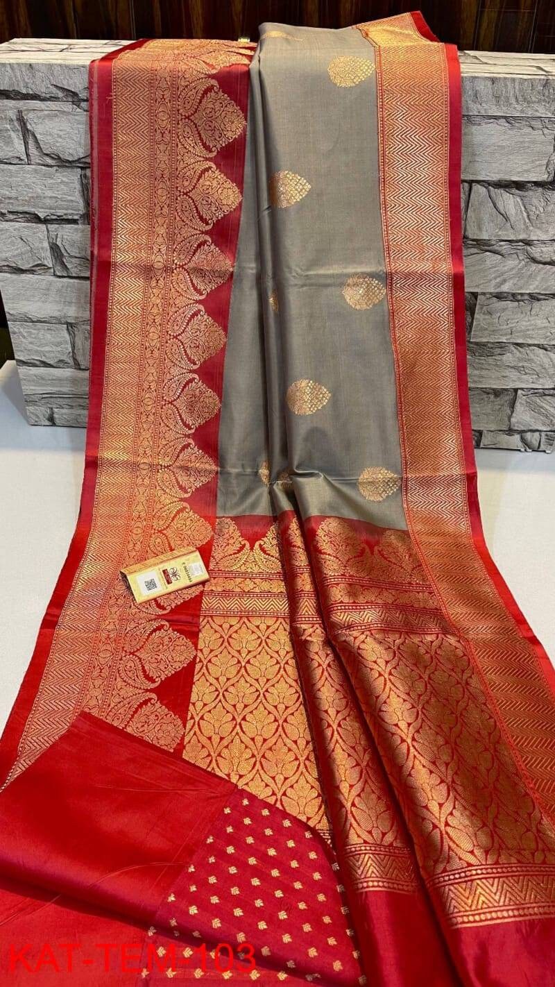 Clothing Womens Clothing Silk mark certified Pure katan Benarasi silk saree 