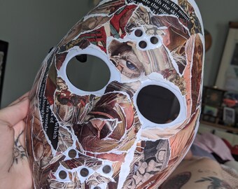 Upcycled Flesh Collage Jason Halloween Mask