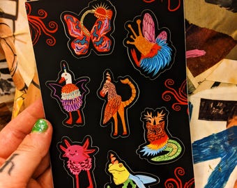 Cryptids Sticker Sheet (4x6)