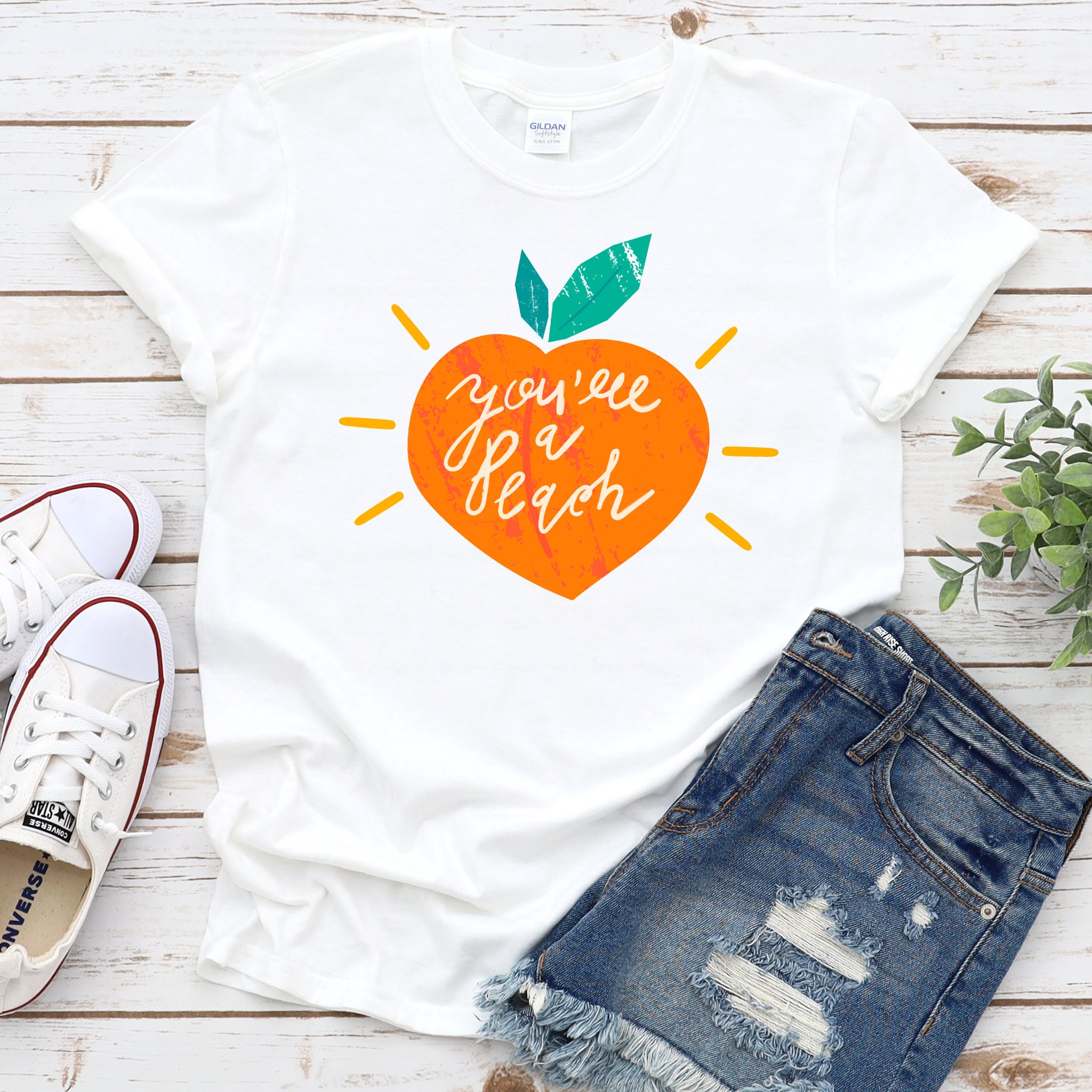 You&rsquo;re A Peach T-shirt, Peachy Shirt, Peachy T Shirt, Peachy Keen Shirt
