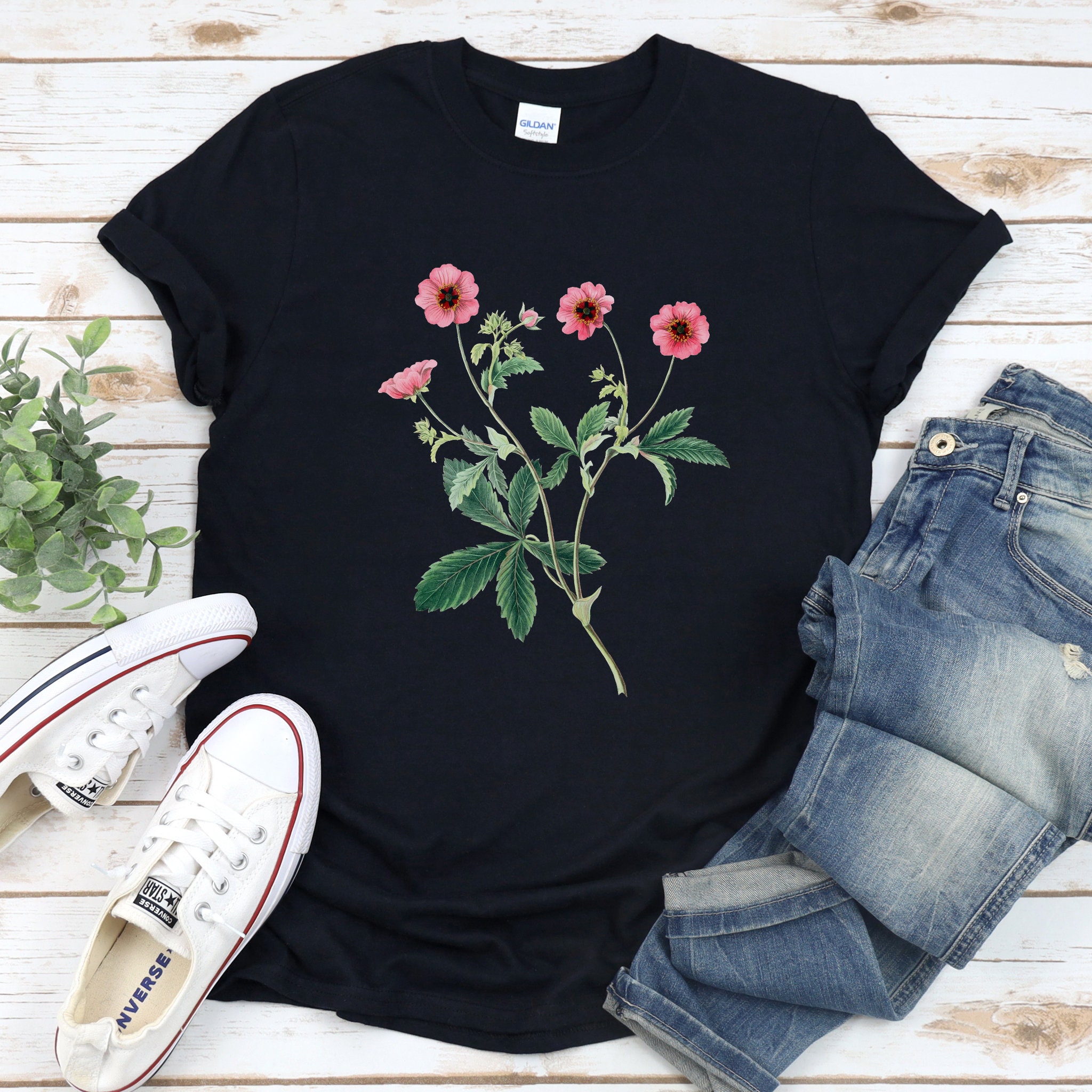Wilde Blumen Shirt Wildflower TShirt Floral Tshirt Etsy