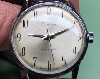Endura 1960's Swiss Made watch.-Serviced & new crystal