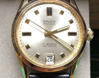 Gruen Precision Autowind, 7j, 1970's,  SERVICED Looking good!