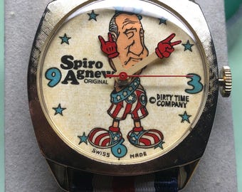 1970's Spiro Agnew (Dirty Time Co) watch. Fully serviced, new crystal