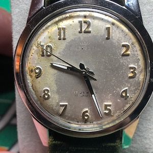 Montre mécanique Fortis « 7000 », années 60, cadran patiné, EXCELLENTE forme, verre neuf, révisée.