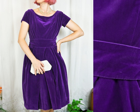 Purple 50s best sale dress