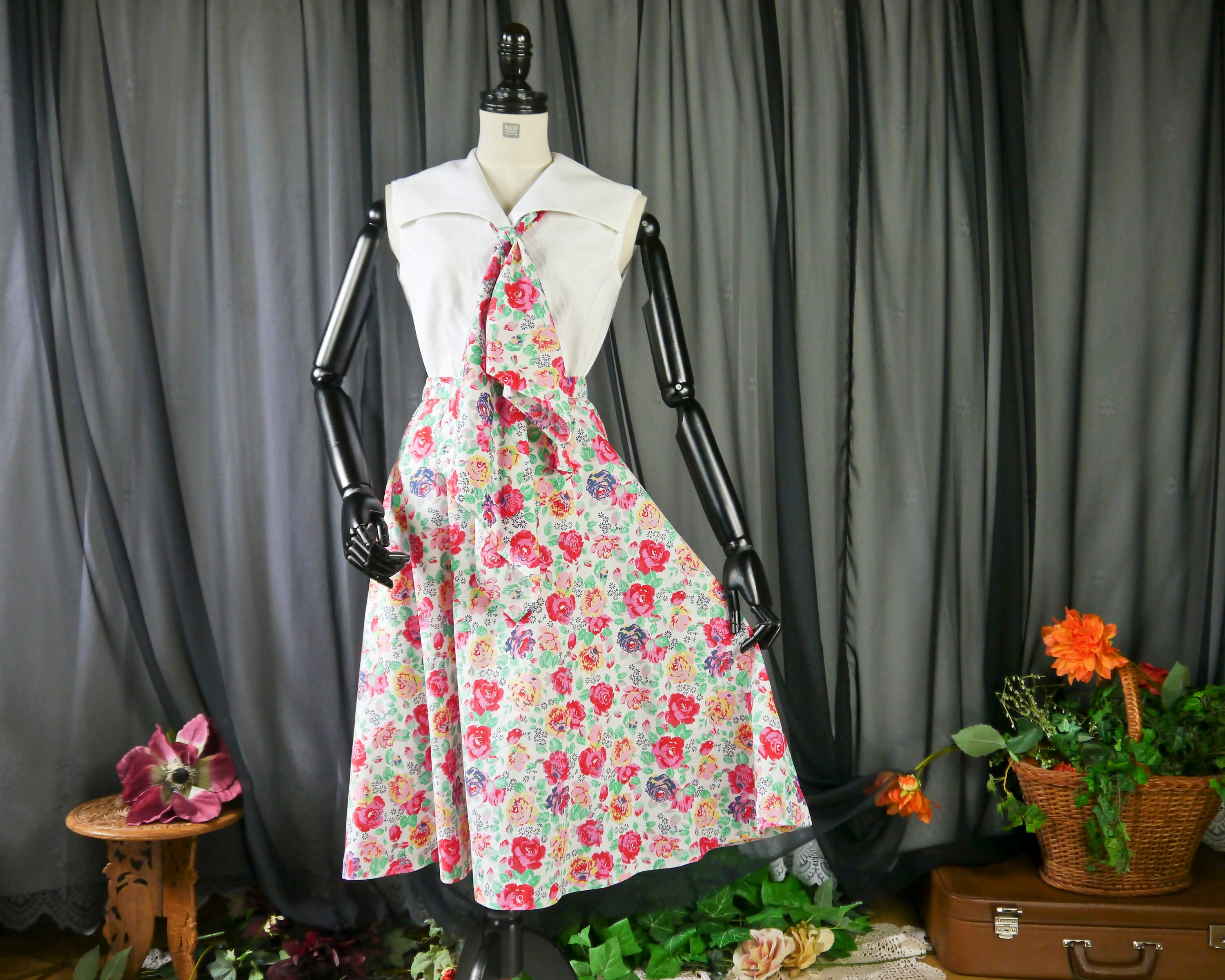 スカート Treaturself / Floral vintage like skirt il_fullxfull.5969295235_7jkr.jpg