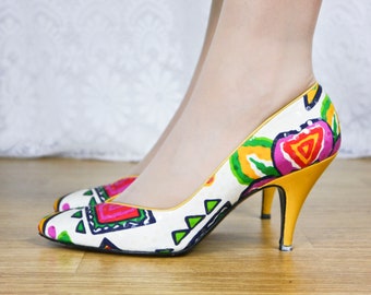 Vintage 80s Colorful 