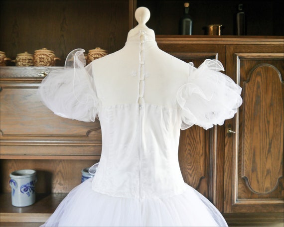 Vintage 1988 Glamorous Wedding Dress Multi-layered Tulle XL - Etsy