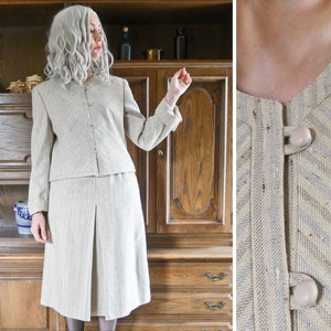 Vintage 70s Does 60s Mod Suit Rock & Blazer Co-Ord M
